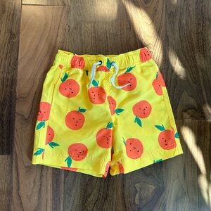 Hanna Andersson Yellow Orange Swim Trunks